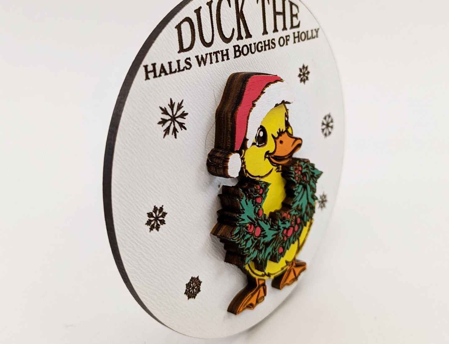 Funny Duck Christmas Ornament