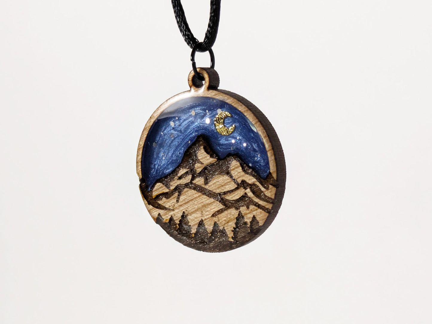 Mountain Night Sky Pendant