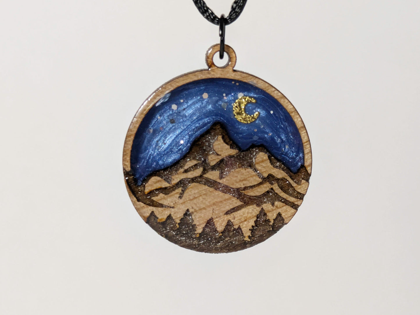 Mountain Night Sky Pendant