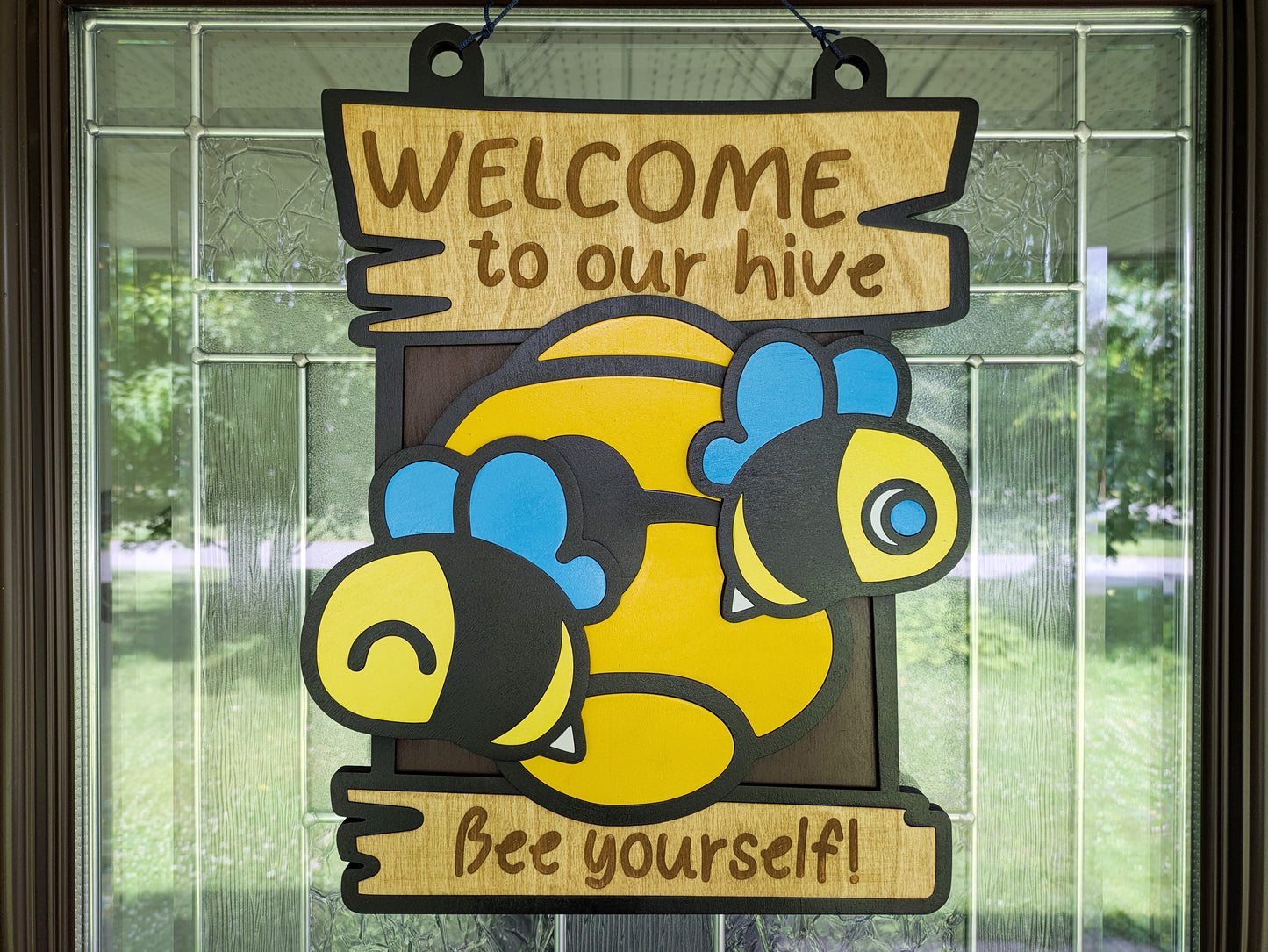Welcome to our Hive Door Hanger`