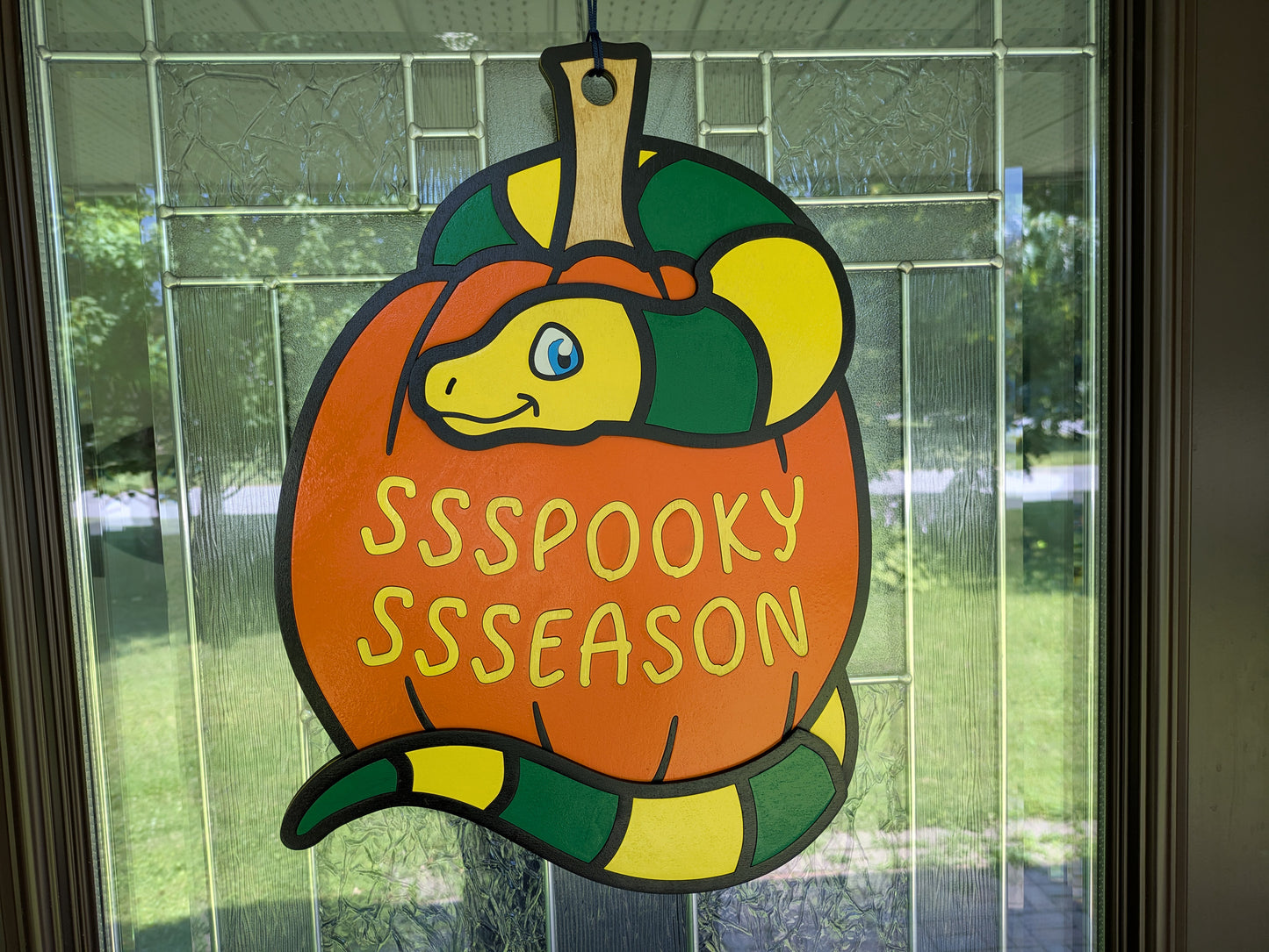 Spooky Season Snake Door Sign