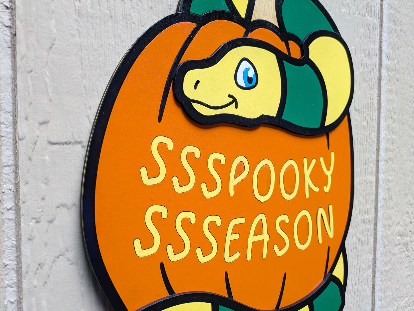Spooky Season Snake Door Sign