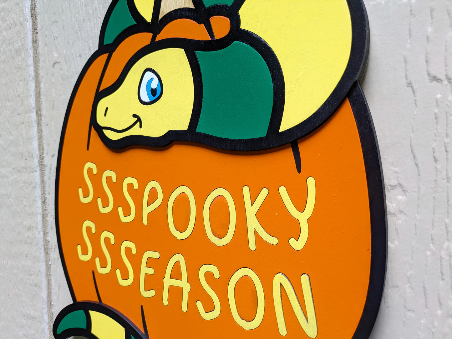 Spooky Season Snake Door Sign