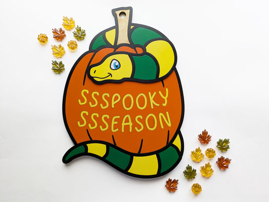 Spooky Season Snake Door Sign